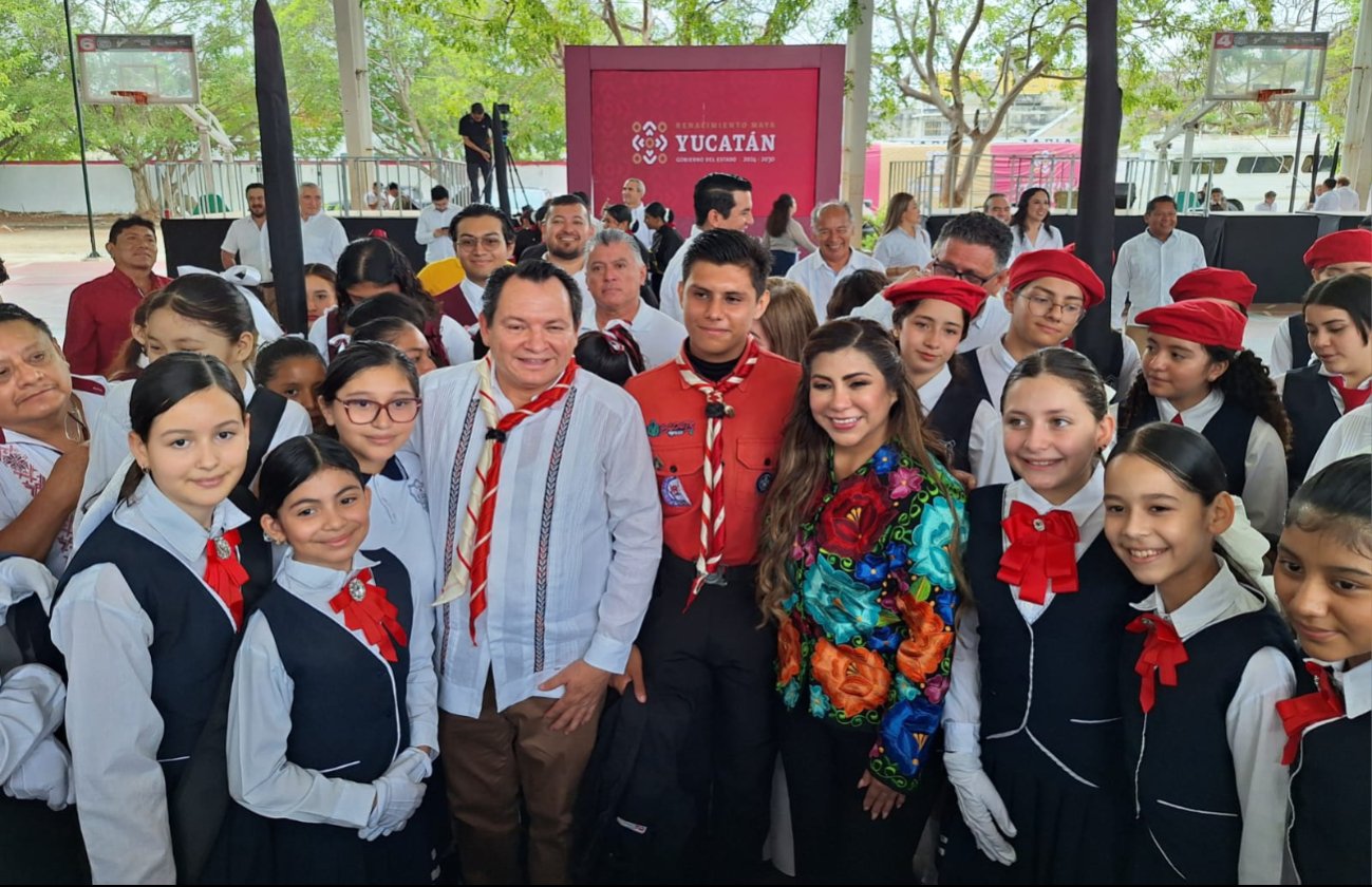 El evento se enlazó al de la presidenta Claudia Sheinbaum en la CDMX