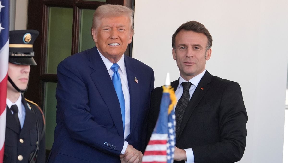 El presidente de Estados Unidos, Donald Trump recibió este lunes en la Casa Blanca a su homólogo francés, Emmanuel Macron