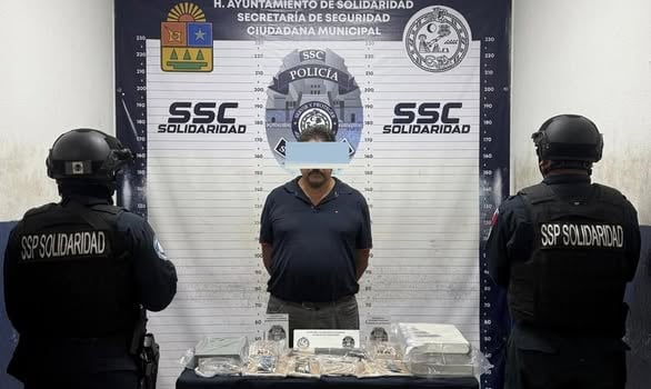 Se aseguraron en total un arma calibre 45, dos cargadores y 233 cartuchos útiles