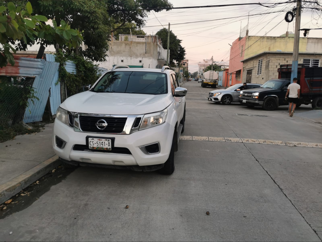 El conductor del camión logró dialogar para evitar problemas mayores.