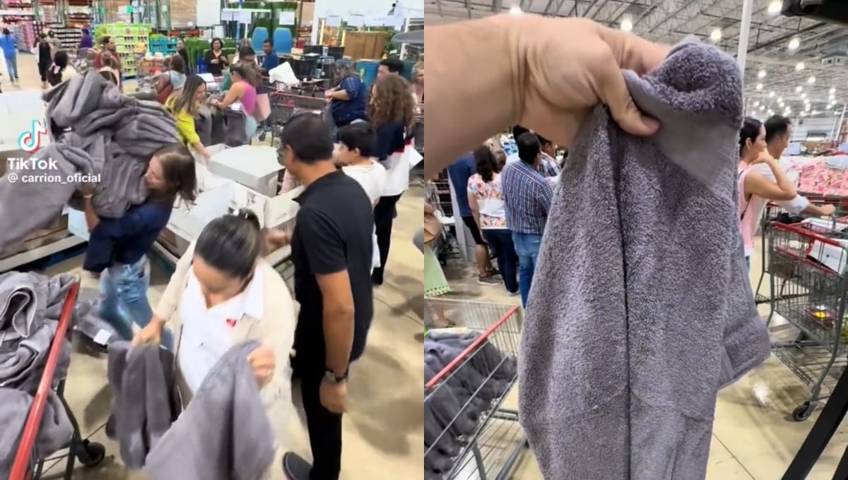 Los yucatecos se llevaron más de 10 toallas en sus carritos del Costco