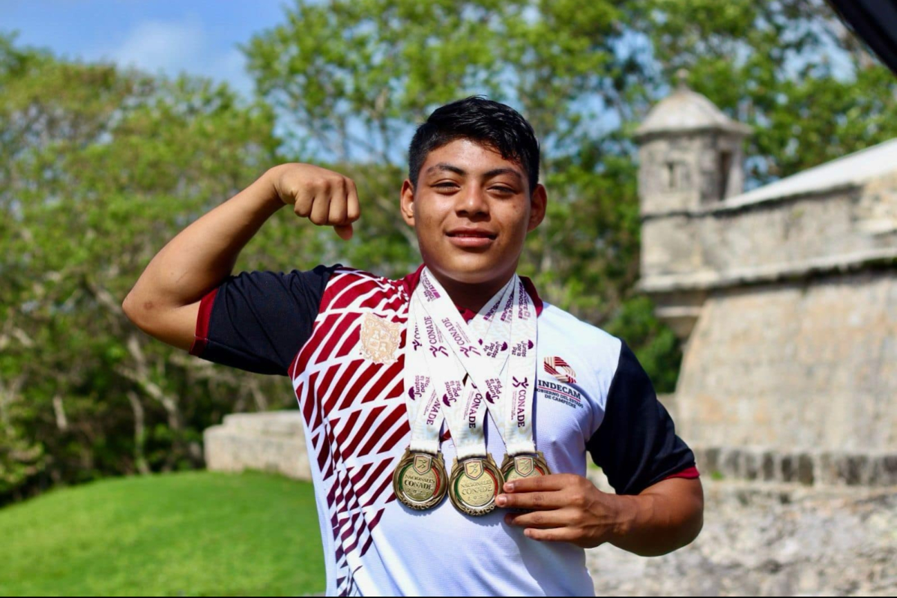 El campechano Ángel Luis Castellano representará a México en el Panamericano Juvenil de Pesas en Cuba