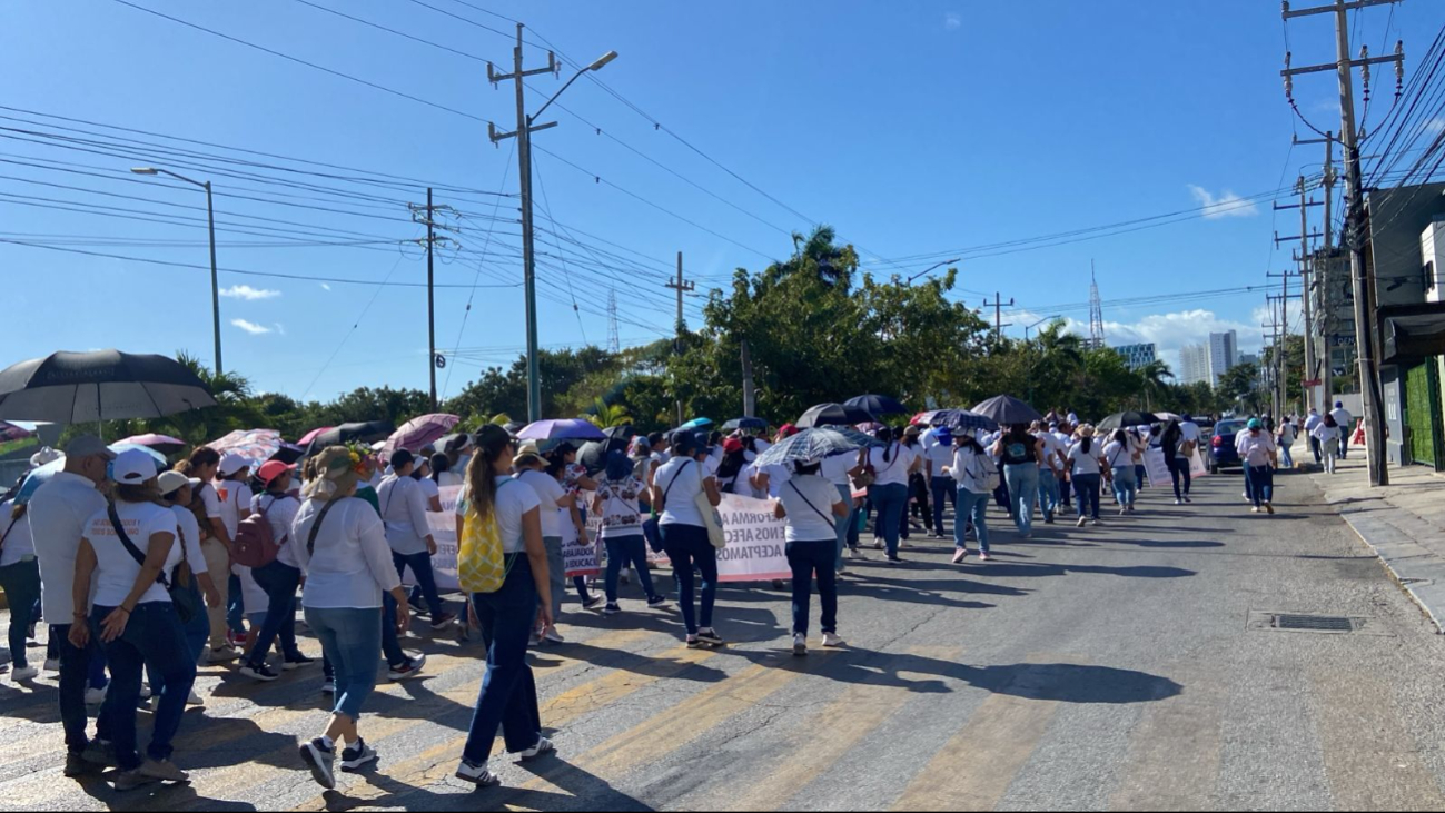 Debido a las manifestaciones, varias calles de la ciudad fueron cerradas