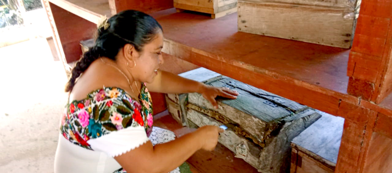 El colectivo “Muuch Kaab” comenzó a trabajar, en el 2006, con la abeja melipona; actualmente han diversificado su fabricación a 19 productos