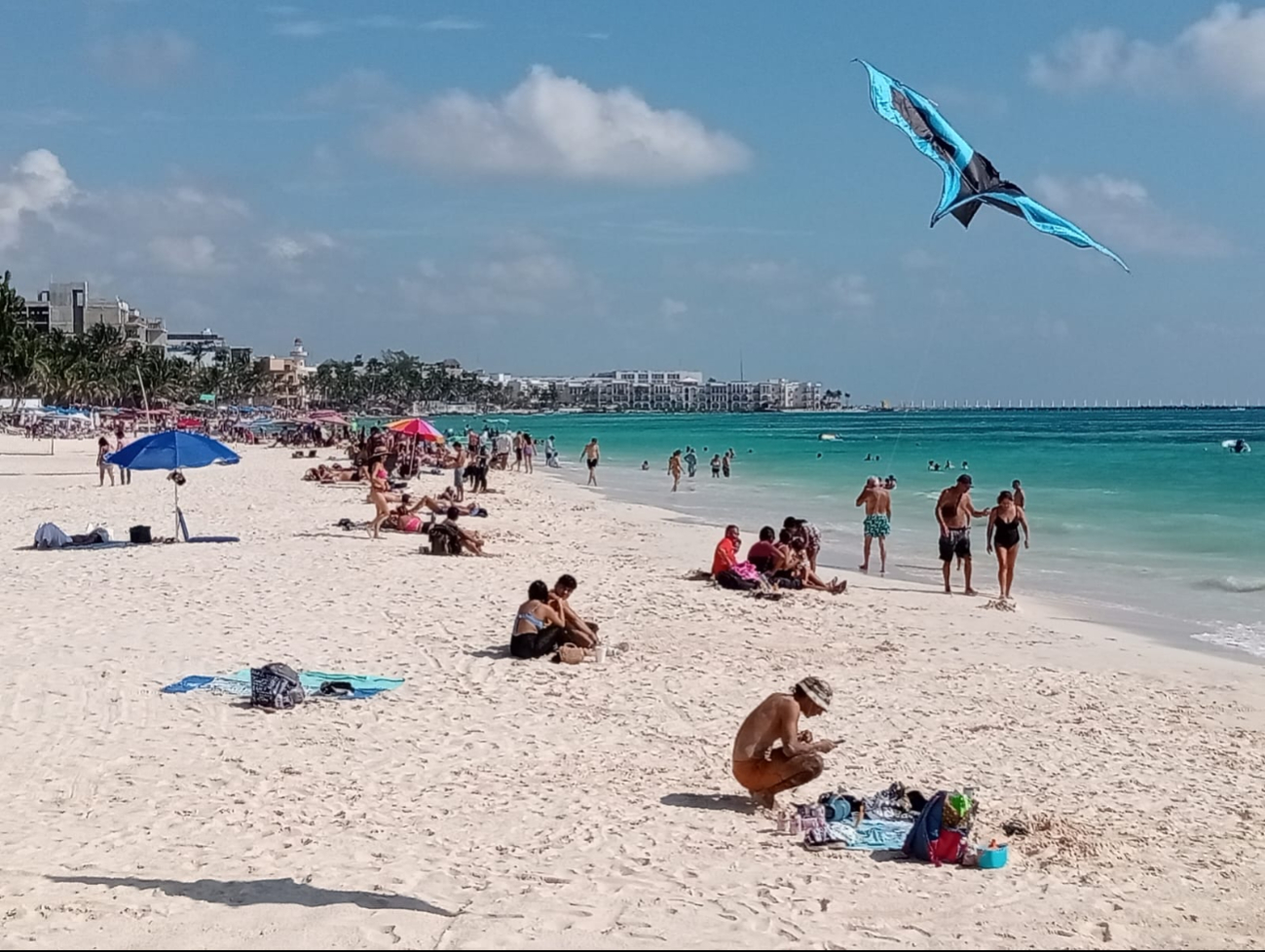 Las playas reportaron el aumento de visitantes durante el puente