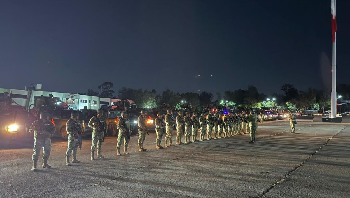 990 agentes de la Guardia Nacional (GN) fueron transportados en avión desde el sur del país a diferentes ciudades de la frontera norte