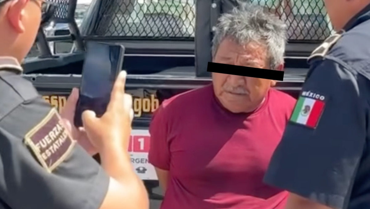 El hombre fue detenido por elementos de la SSP Yucatán