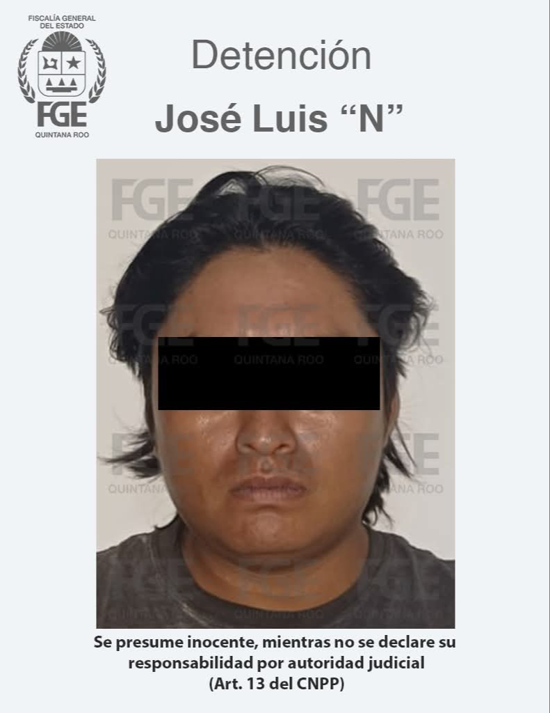 Elementos de la Policía de Investigación detuvieron a José Luis “N” por su presunta participación en un delito de violación