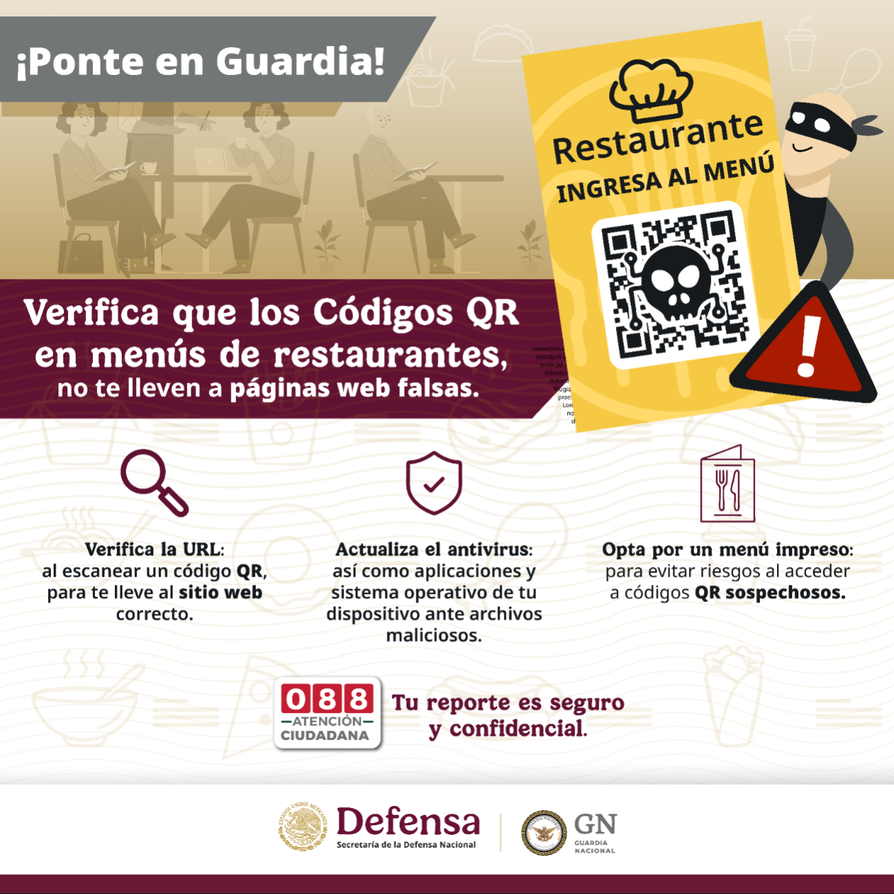 La Guardia Nacional emitió una alerta a la ciudadanía para prevenir delitos cibernéticos