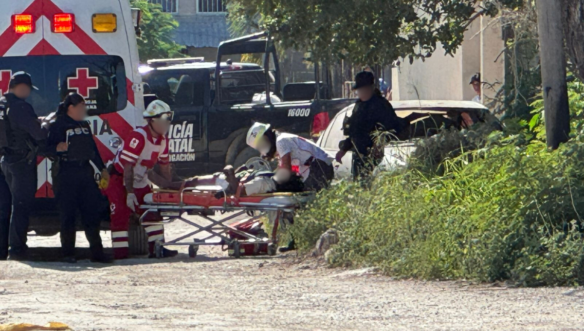 La víctima del ataque armado fue trasladado a un hospital debido a sus heridas