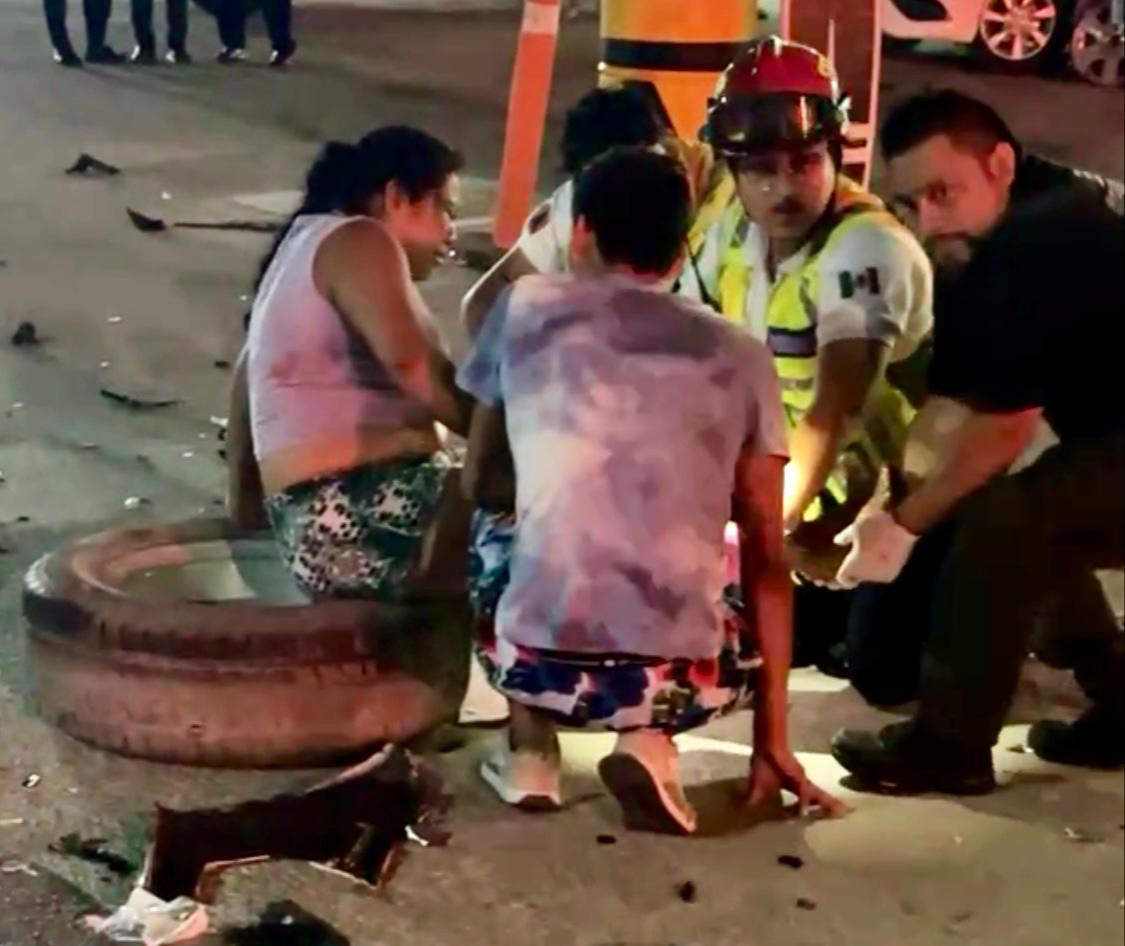 Dos lesionados no necesitaron de un transporte al hospital.