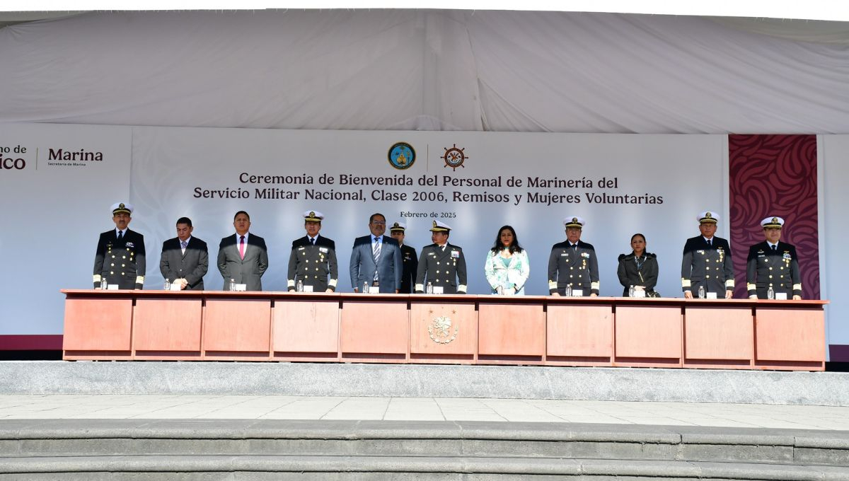 El evento, realizado en el Patio de Honor de la SEMAR, fue encabezado por el Vicealmirante Jorge Medina Antonio