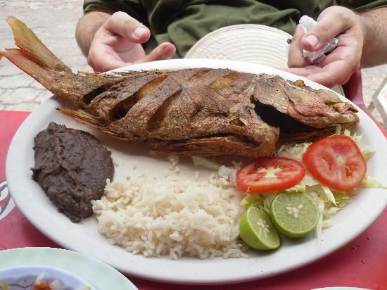 Pescado frito una ricura del sureste