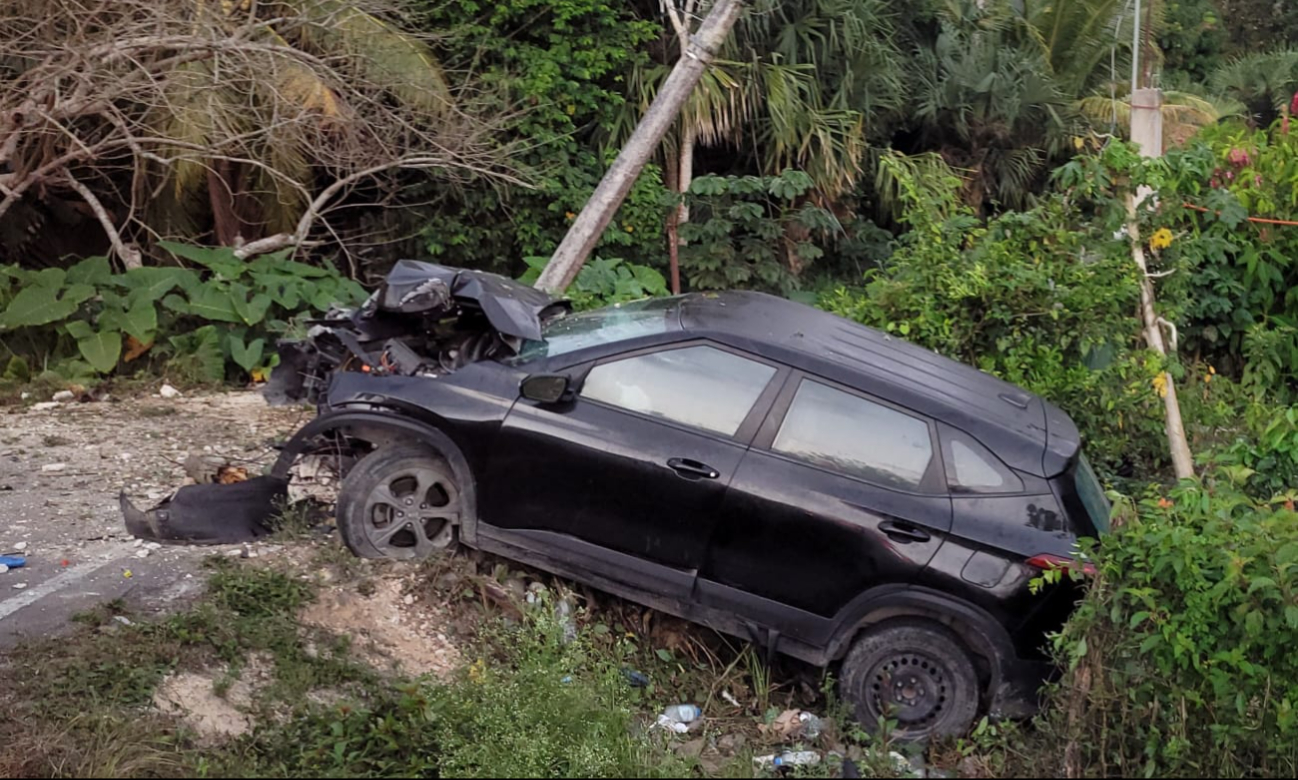 El accidente se registró en la carretera federal 307