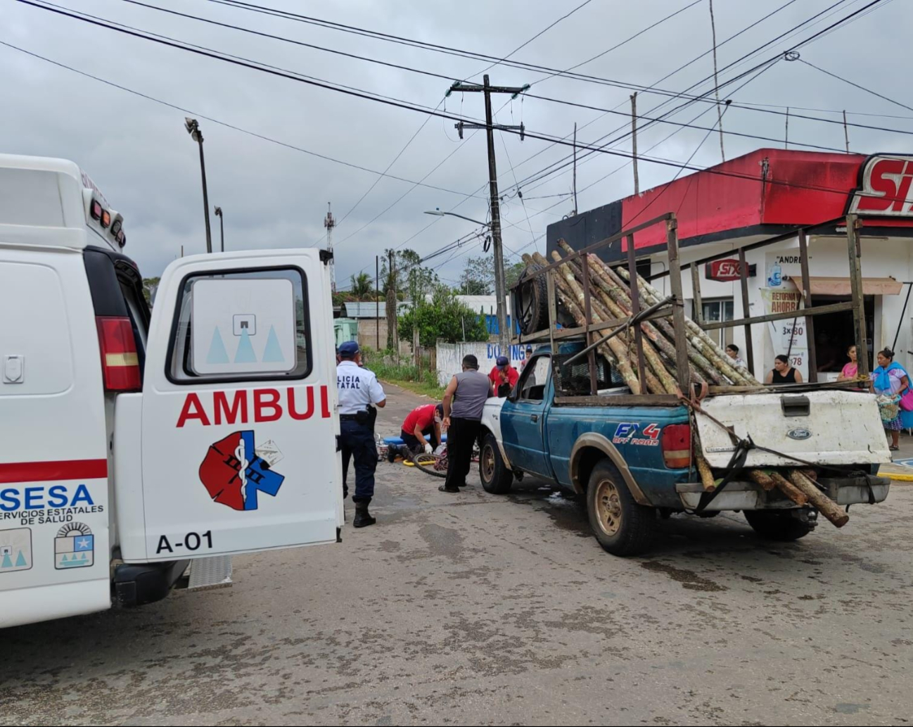 El hombre incidentado fue trasladado al hospital para ser debidamente tratado.