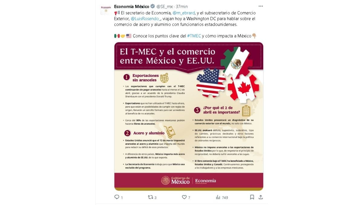 Las conversaciones entre México y Estados Unidos son cruciales para mantener la estabilidad comercial