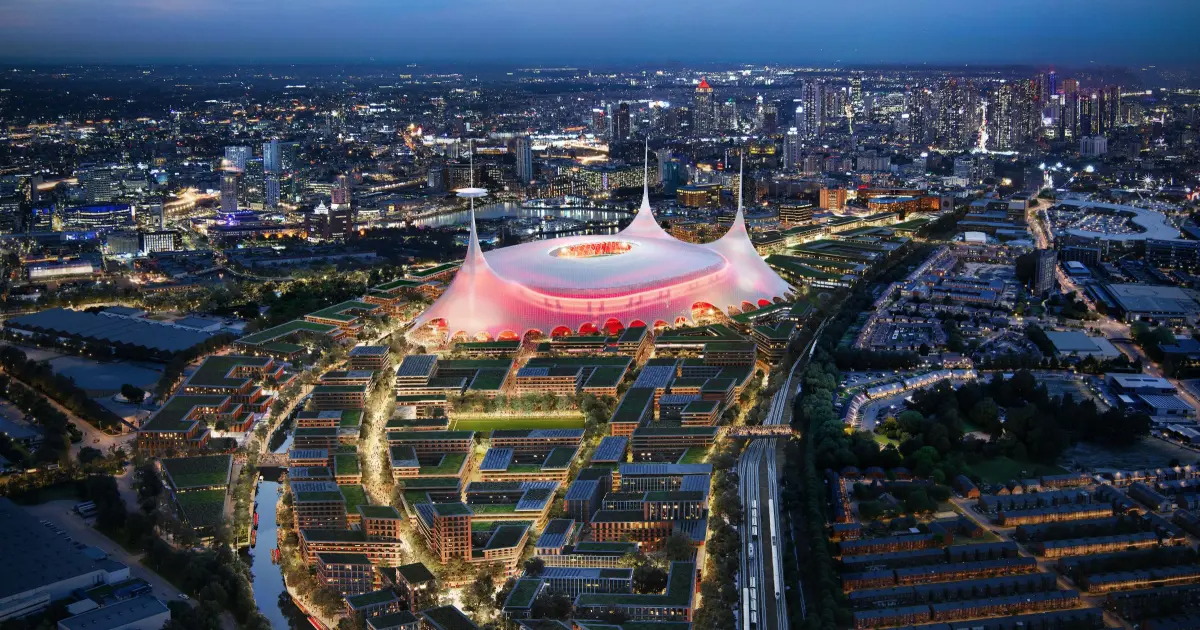 Así luciría el nuevo estadio del United.