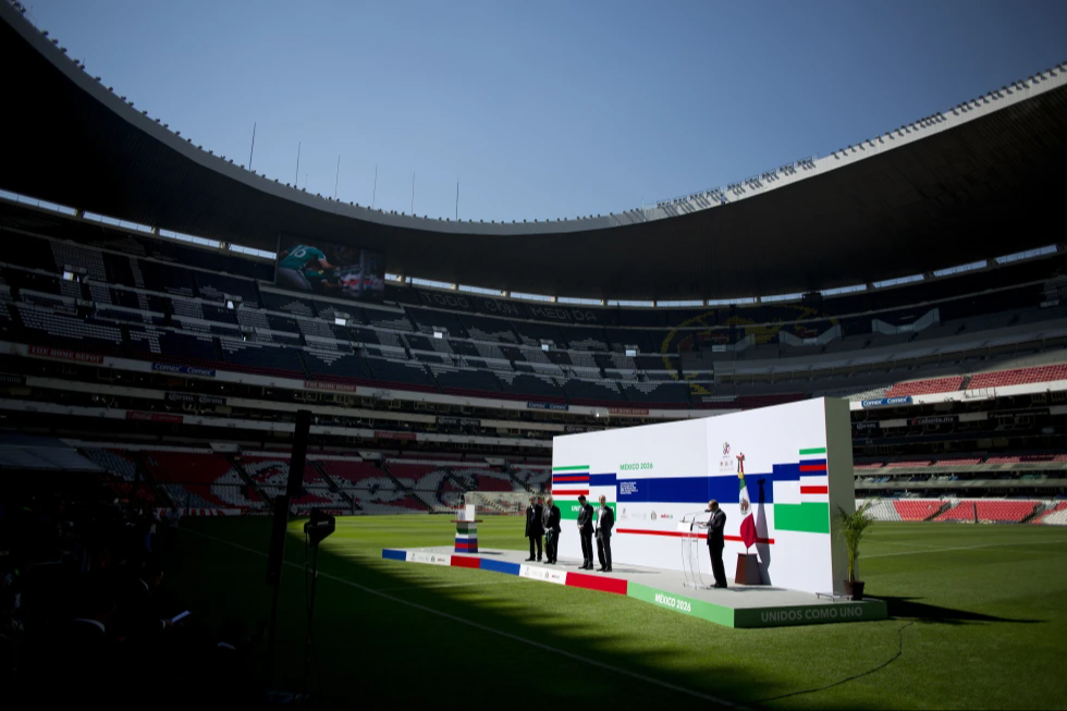 El estadio Azteca previo a su remodelación