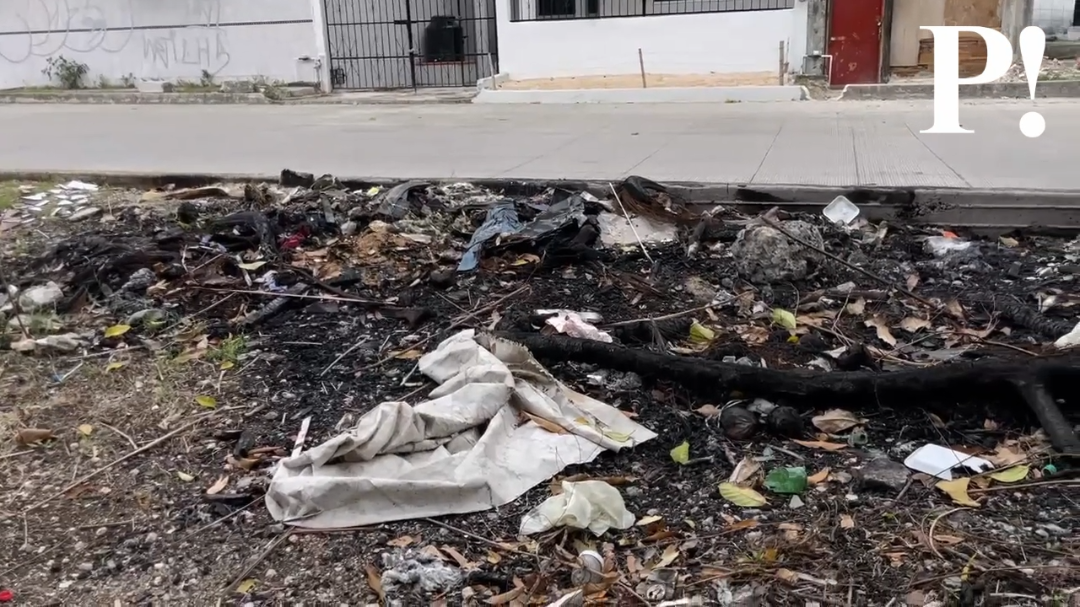 En el parque se encuentran animales muertos, sillas, andadores de bebé, botellas de vidrio y ropa