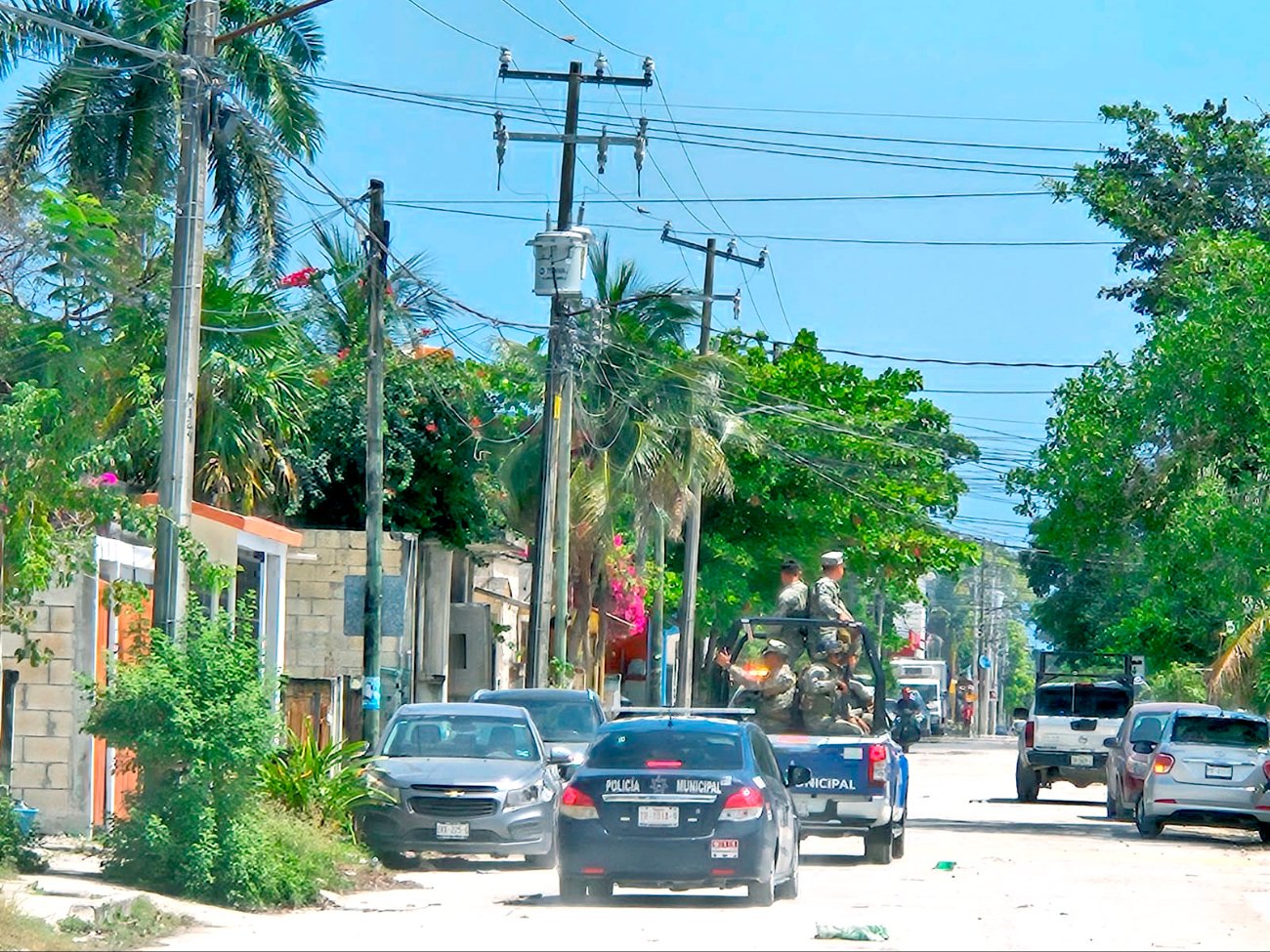 Los uniformados recorrieron diversos puntos de la ciudad