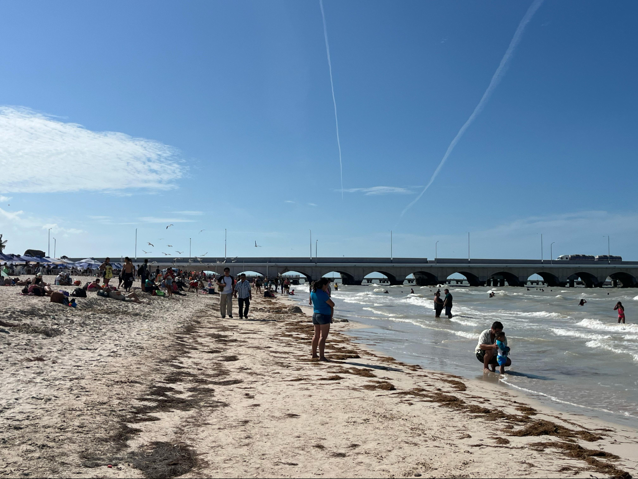 Progreso es una playa muy popular entre los locales