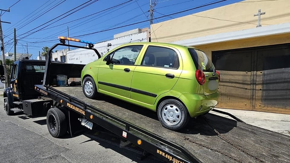 El auto ya fue remitido al depósito vehicular