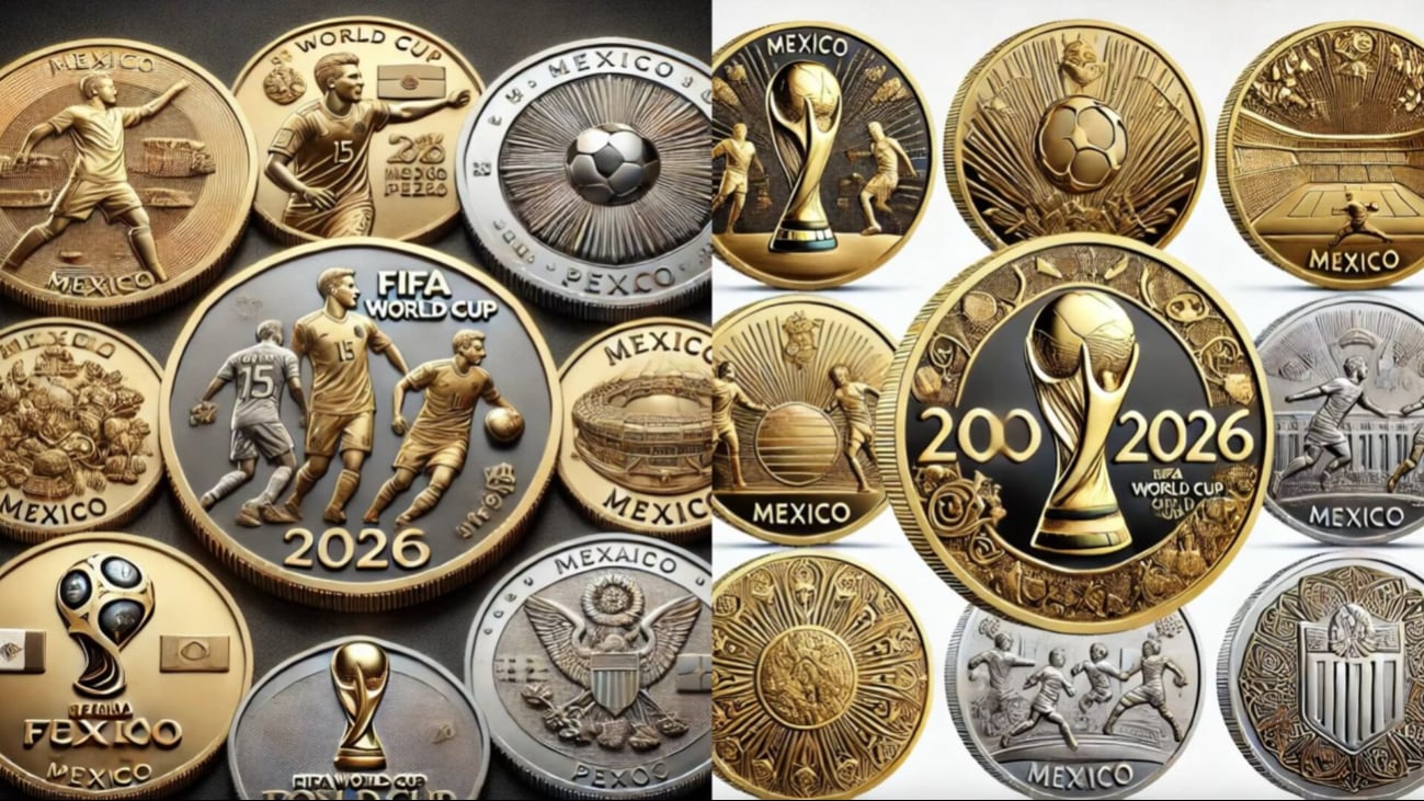 Estas serán todas las monedas conmemorativas de la Copa Mundial 2026