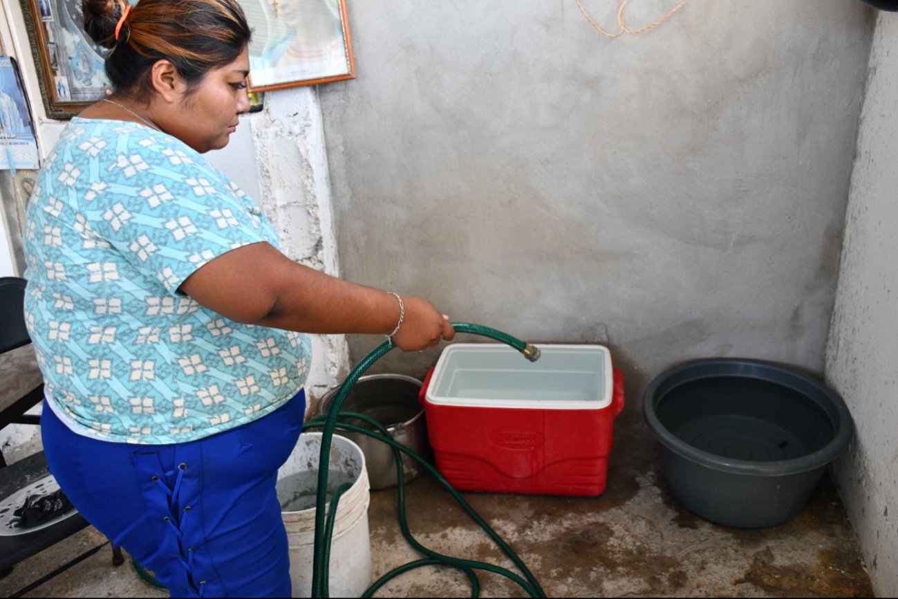 No tenemos una infraestructura sólida para almacenar agua en las casas.