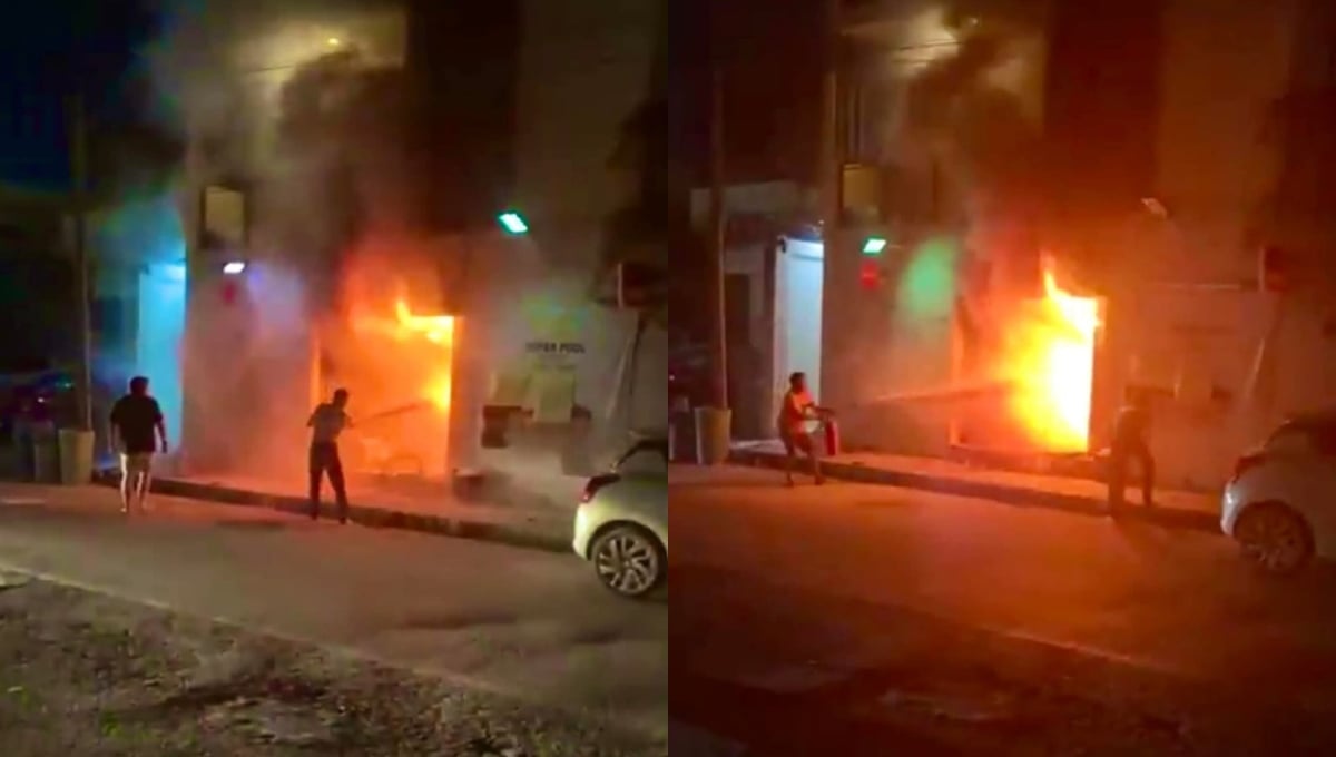 Incendio consume una tienda y un centro de hospedaje en Tulum