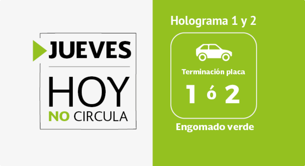 El doble hoy no circula en la CDMX y Edomex también queda suspendido.