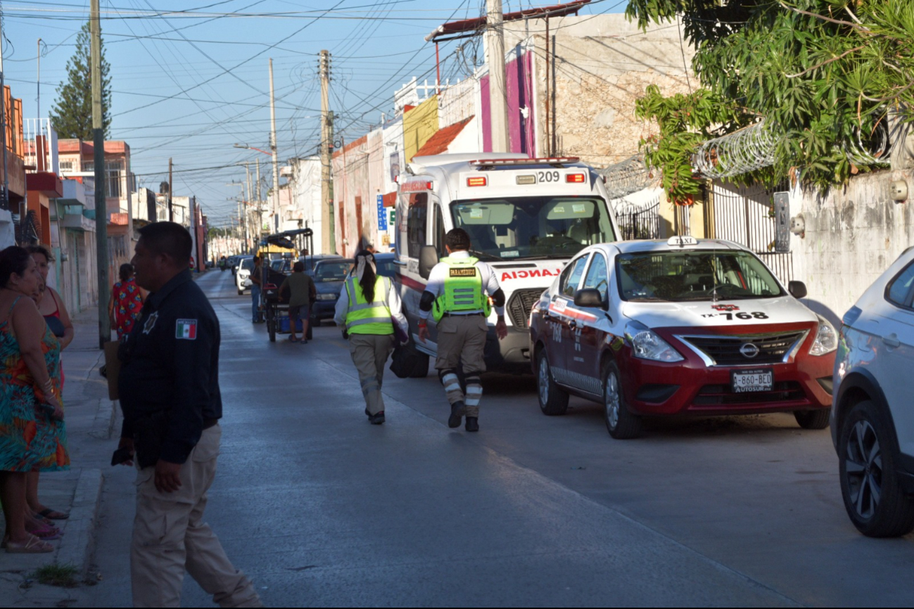 La mujer de la tercera edad presentó una herida hemática en la cabeza