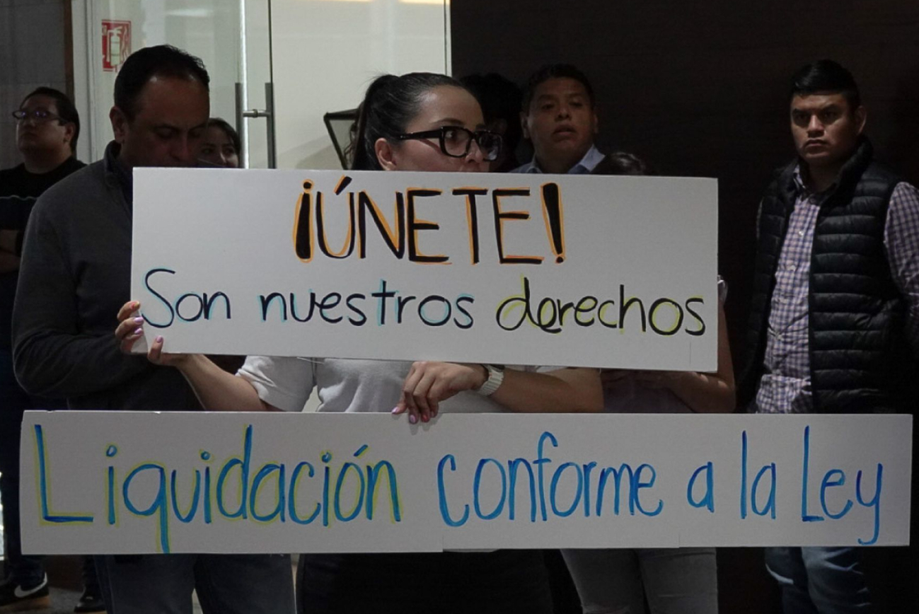 La protesta refleja el descontento de los trabajadores, quienes exigen una indemnización adecuada