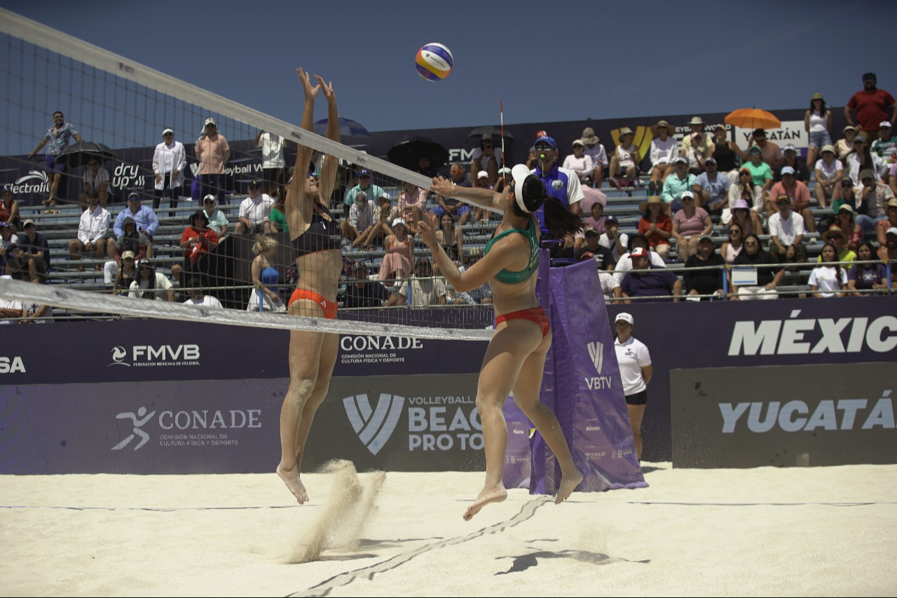 México avanza en el Tour Mundial de Voleibol de Playa Challenge Yucatán 2025