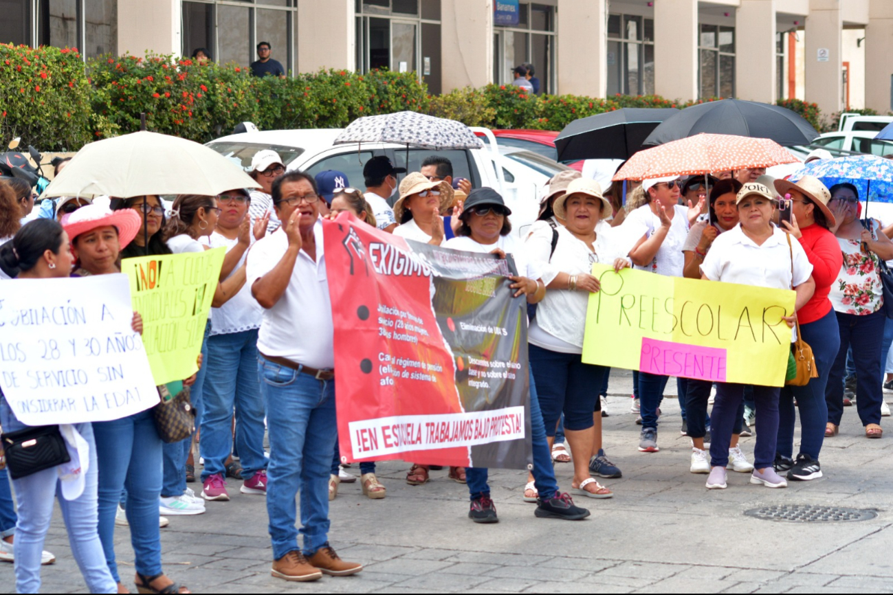 NTE en Campeche: Marcha y Exigencias al Congreso Estatal