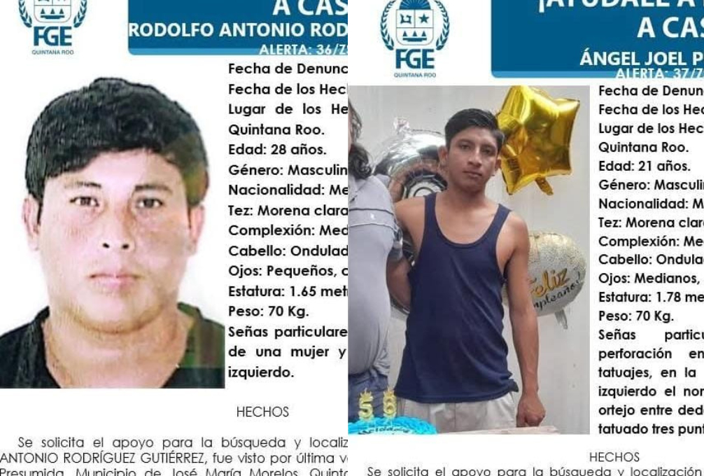 Uno de los jóvenes localizado fue trasladado al hospital debido a lesiones