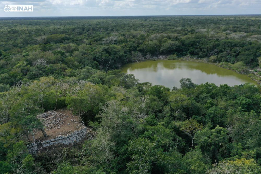 El hallazgo de plataformas habitacionales prehispánicas fue gracias a los vuelos de dron