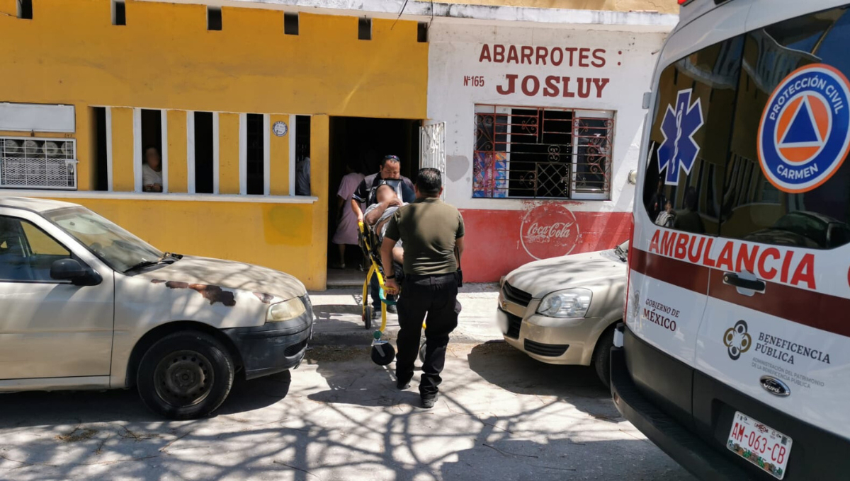 El hombre presentó dolencias en el cuerpo y parte de la espalda