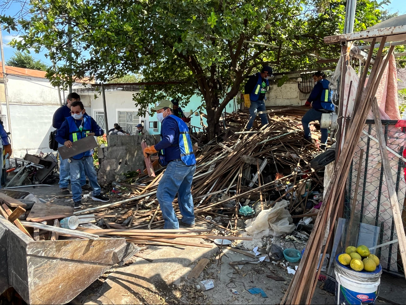 La casa en la colonia Roma en Mérida se encontraba llena de basura