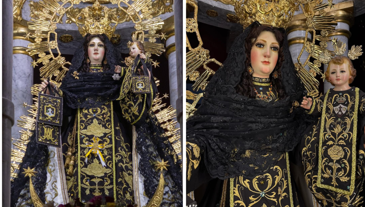 La Virgen del Carmen Acompaña a sus Fieles en la Cuaresma con Mantilla Negra