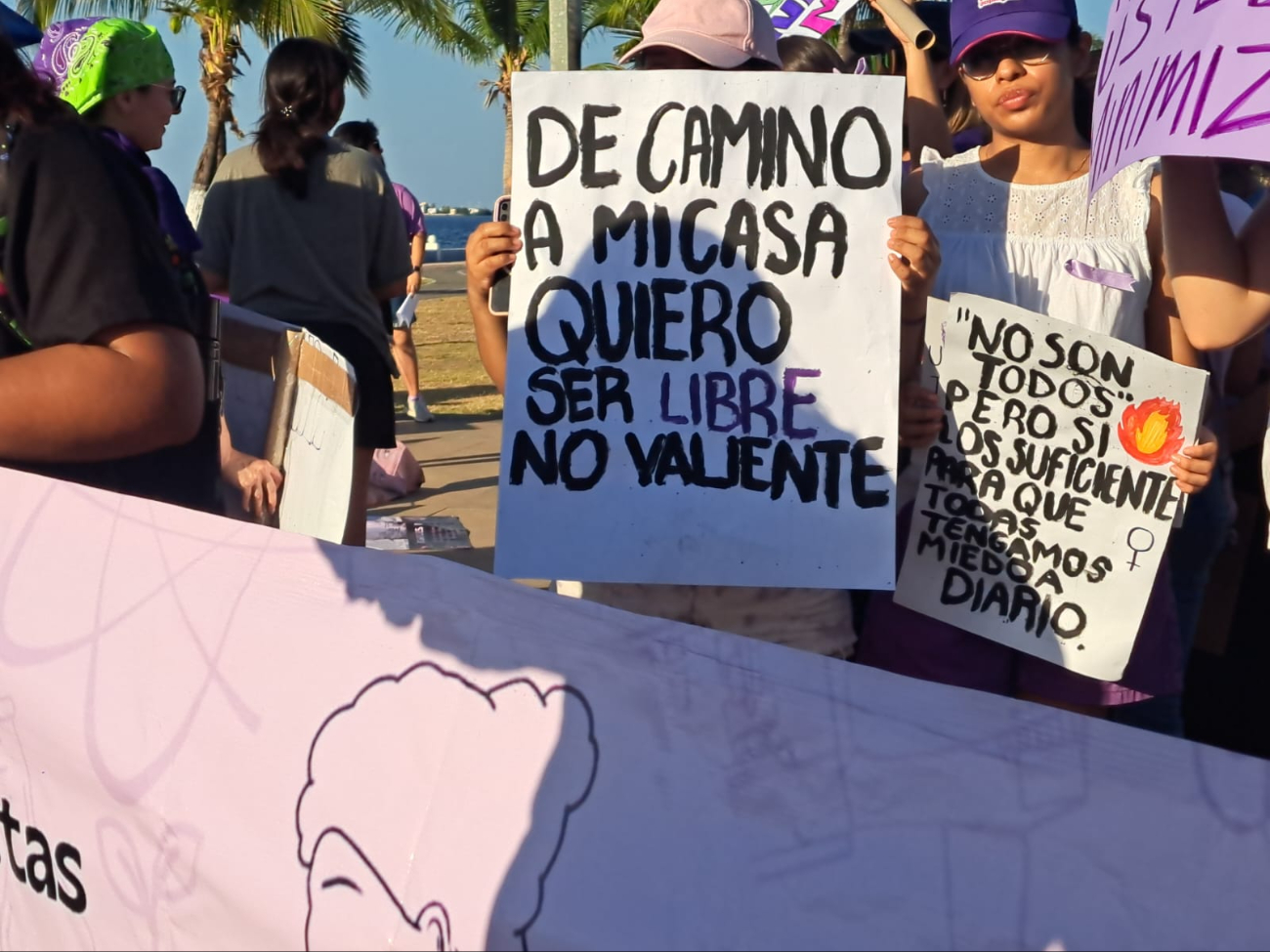 Las mujeres luchas por su libertad y olvidar los miedos.