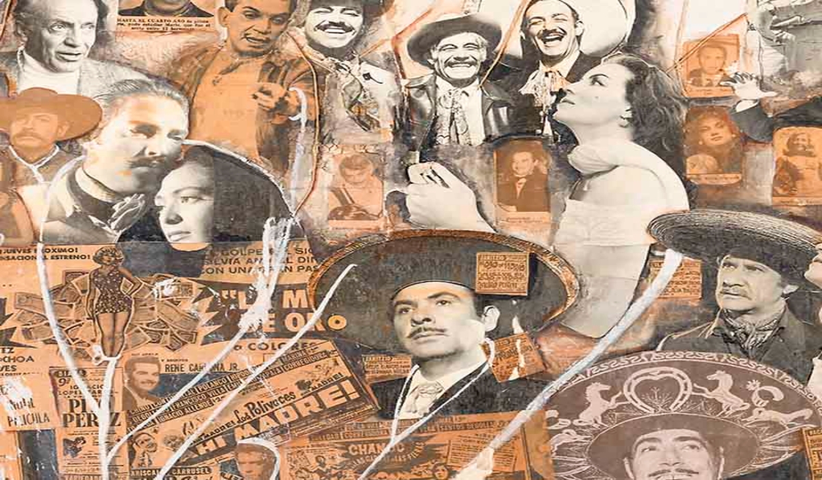 “El cine nacional”,  crítica del autor al gremio a través de un collage. Foto: Especial.