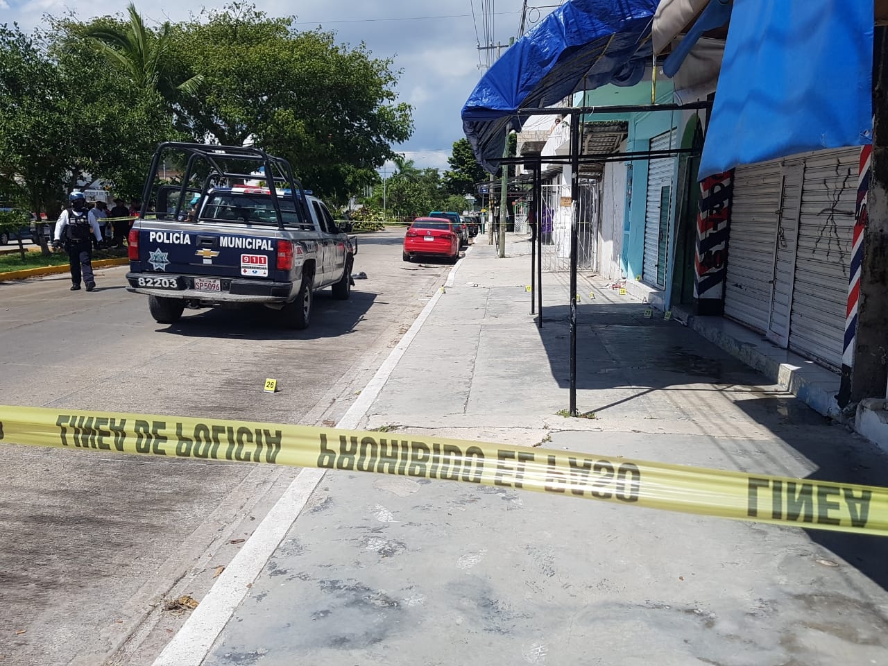 Los sujetos lograron darse a la fuga hacia el poniente con rumbo al boulevard Playa del Carmen. Foto: Por Esto!