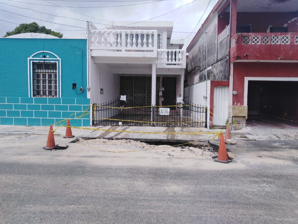 Túnel donde se practicaba huachicol en Progreso queda al descubierto con la lluvia