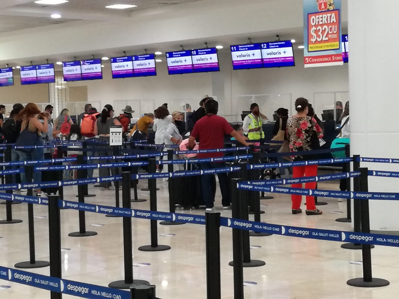 Aeropuerto de Cancún no reporta afectaciones por tormenta tropical