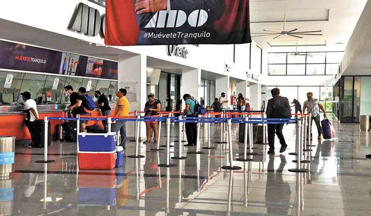 La Terminal Centro Histórico de Mérida registra mayor movimiento de usuarios. Foto: Víctor Gijón.