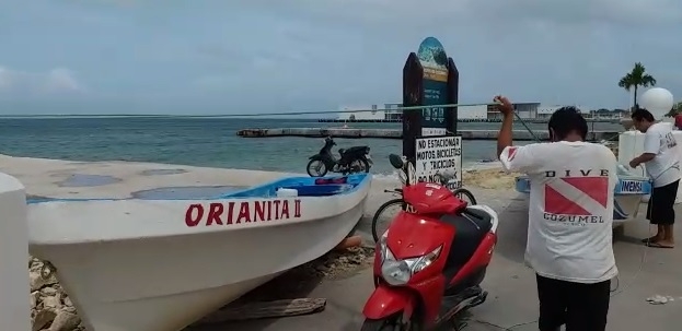 Pescadores agilizan resguardo de lanchas en Cozumel