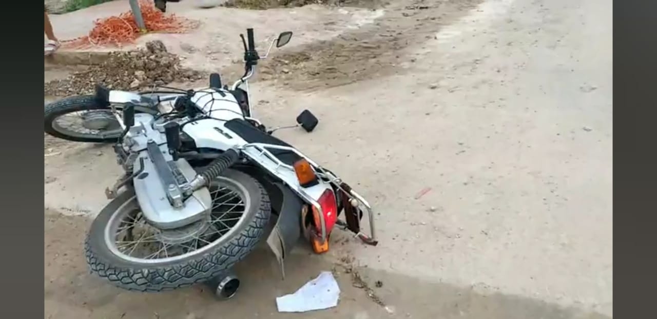 Motociclista lesionado por choque en Bacalar