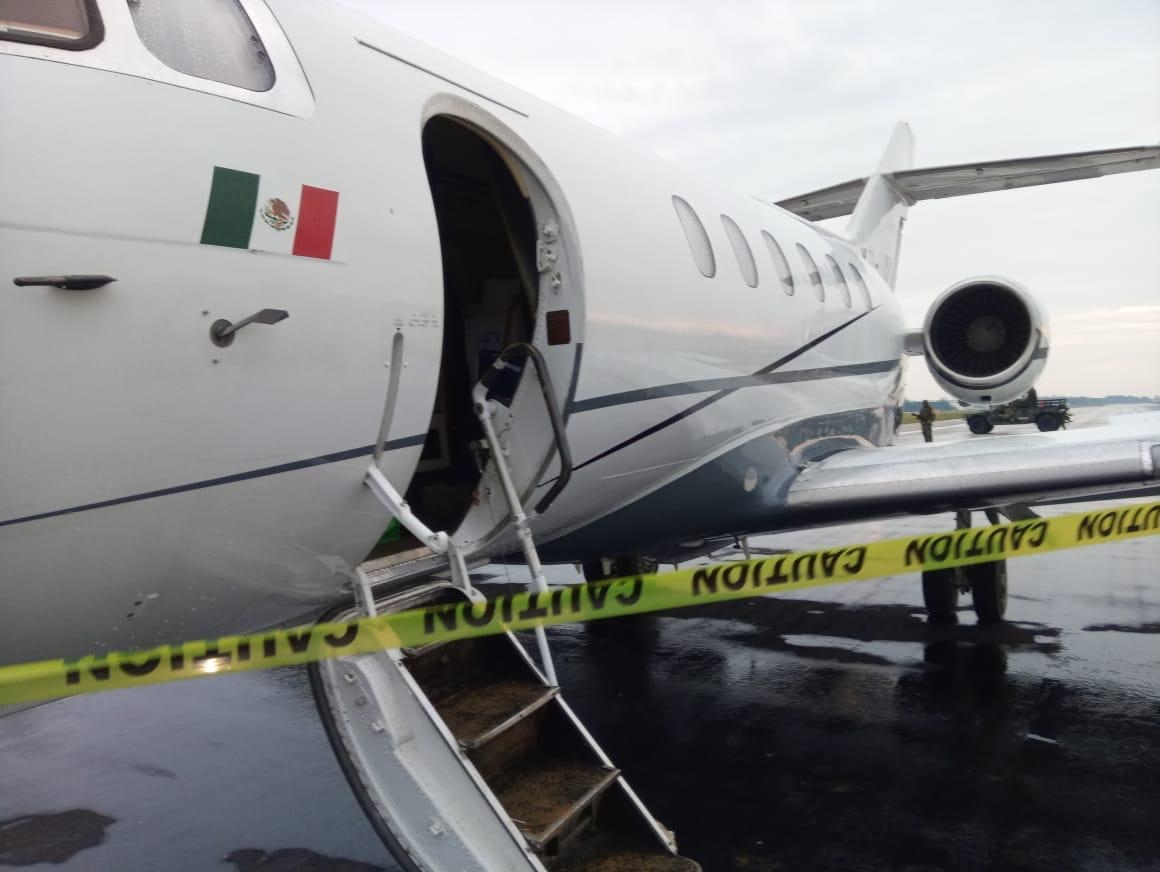 Narcojet asegurado en Chetumal ya se encuentra resguardado por la Fiscalía