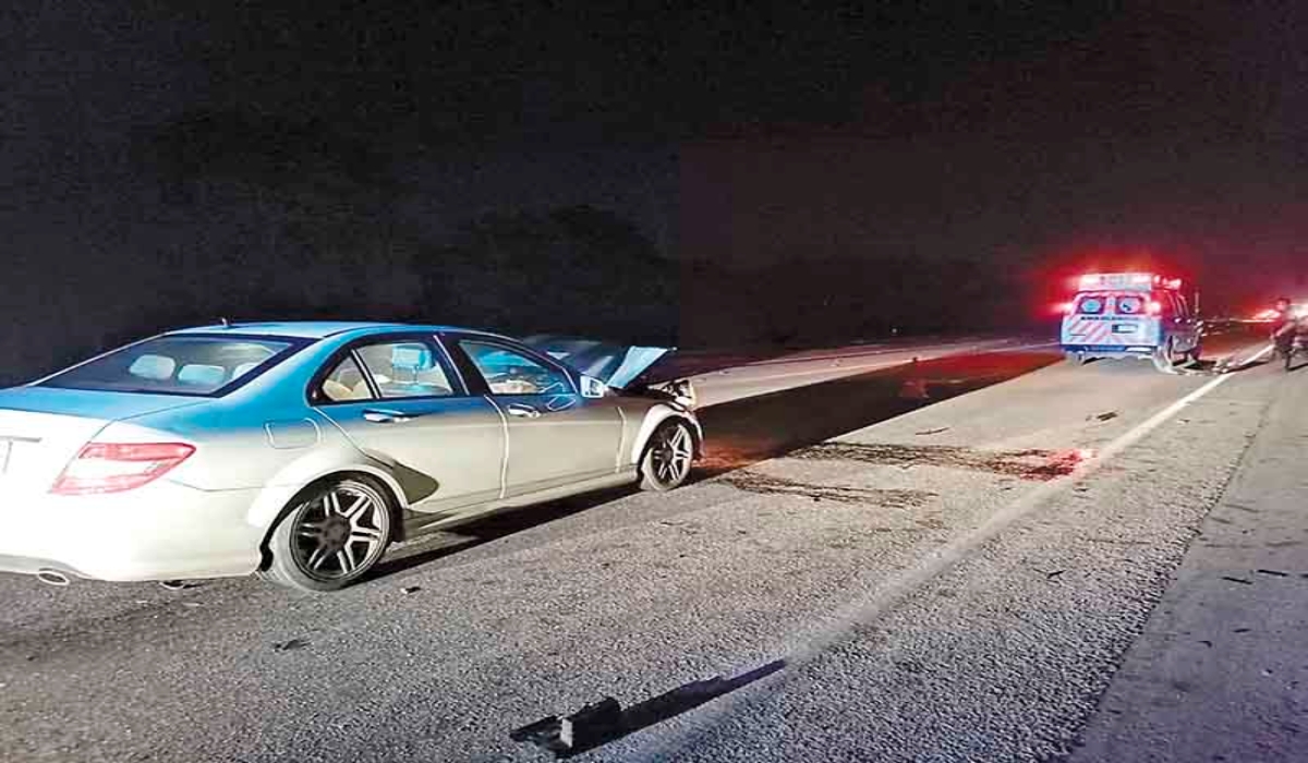 El conductor del Chevy indicó que el exalcalde intentó rebasarlo a exceso de velocidad. Foto: Alejandro Collí.