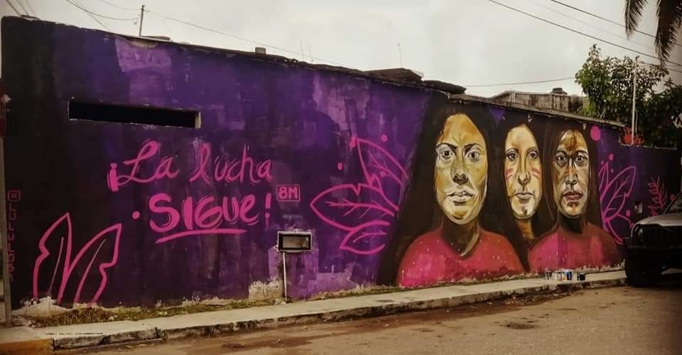 Inauguran mural conmemorativo a la mujer en Ciudad del Carmen